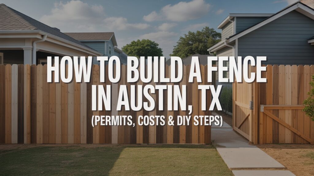 How to Build a Fence in Austin, TX (Permits, Costs & DIY Steps) Fence in Austin