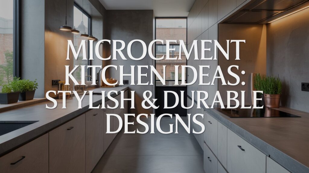 Microcement Kitchen Ideas: Stylish & Durable Designs Microcement Kitchen Ideas