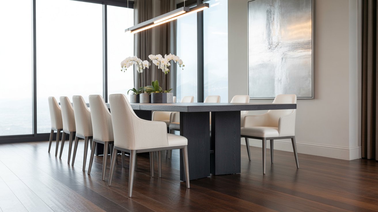 Bold and Sophisticated with Black Tables