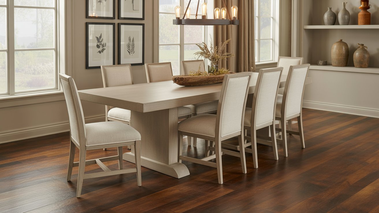 Natural Charm with Gray or Greige Tables