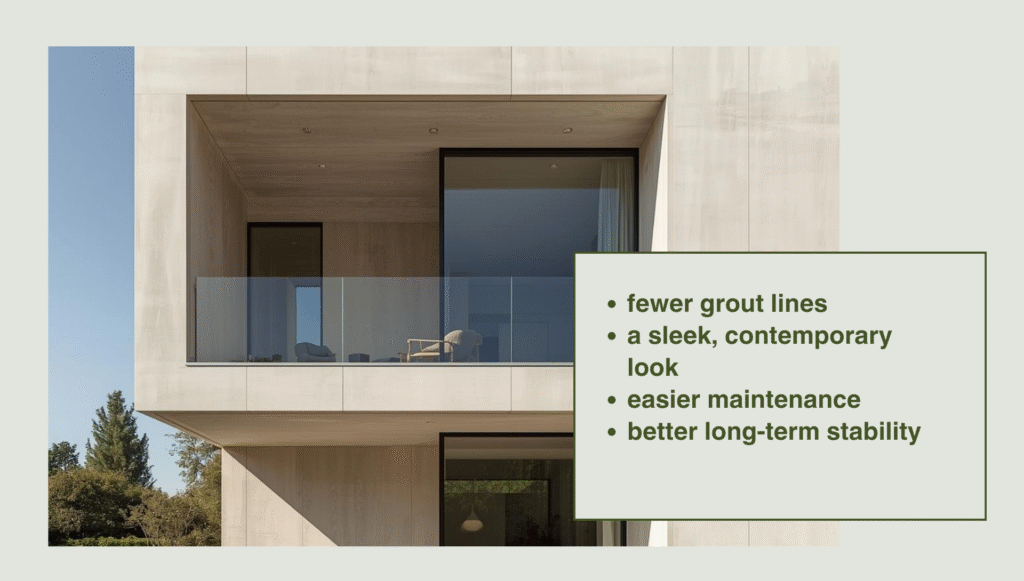 Large Format & Minimal Join Facades