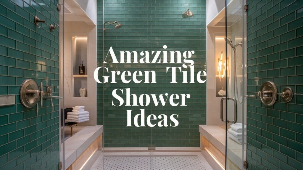 Amazing Green Tile Shower Ideas