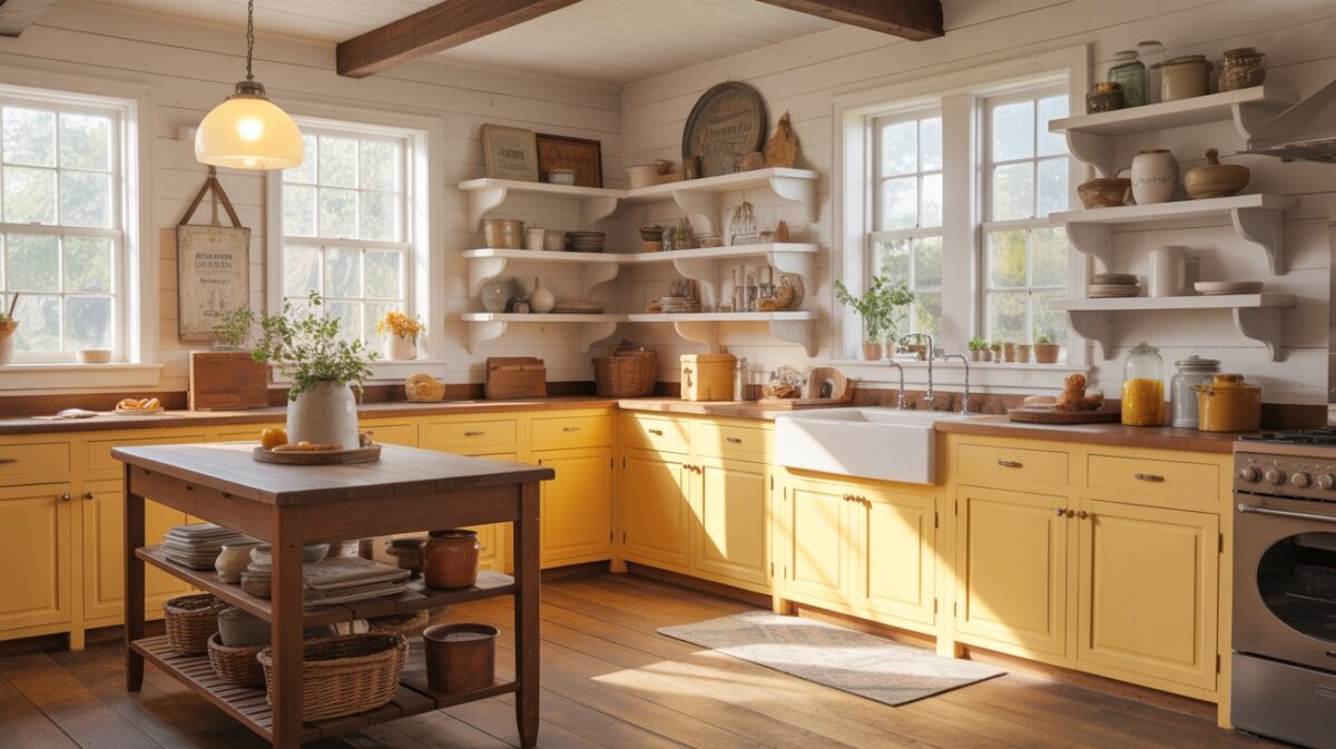29 Country Yellow Kitchen Ideas for Farmhouse Style - WillyHomes