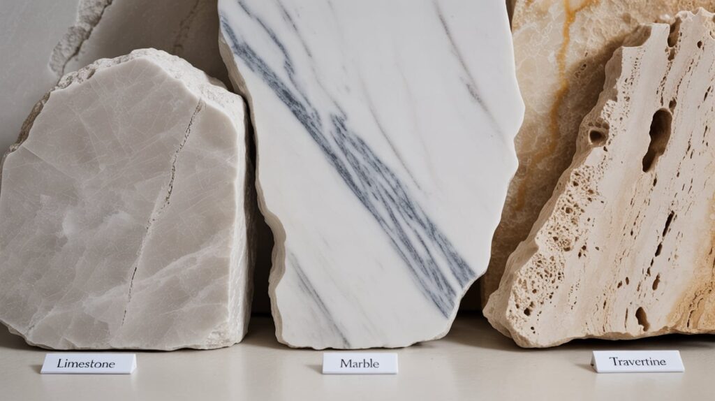 Limestone vs Marble vs Travertine