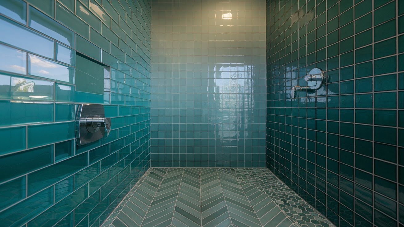 Modern Green Tile Shower Inspirations