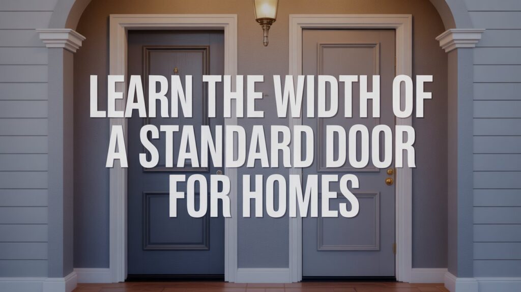 Learn the Width of a Standard Door for Homes Learn the Width of a Standard