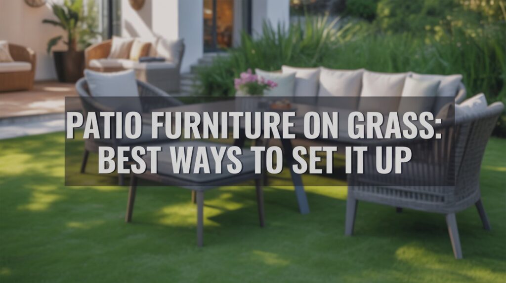 Patio Furniture on Grass