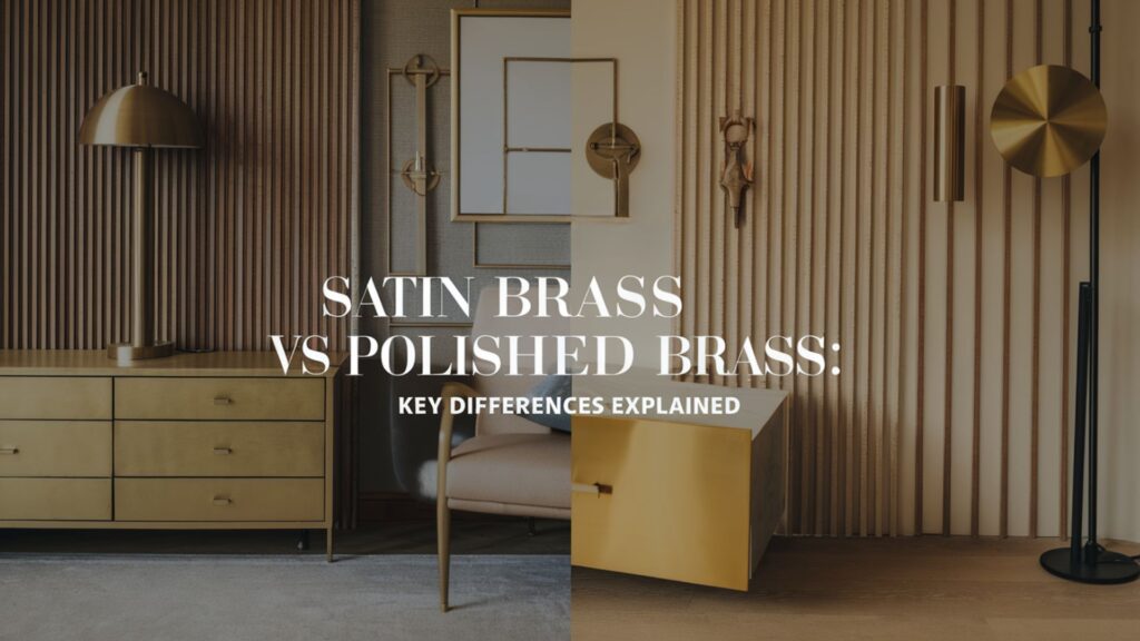 Satin Brass vs Polished Brass: Key Differences Explained Satin Brass vs Polished Brass