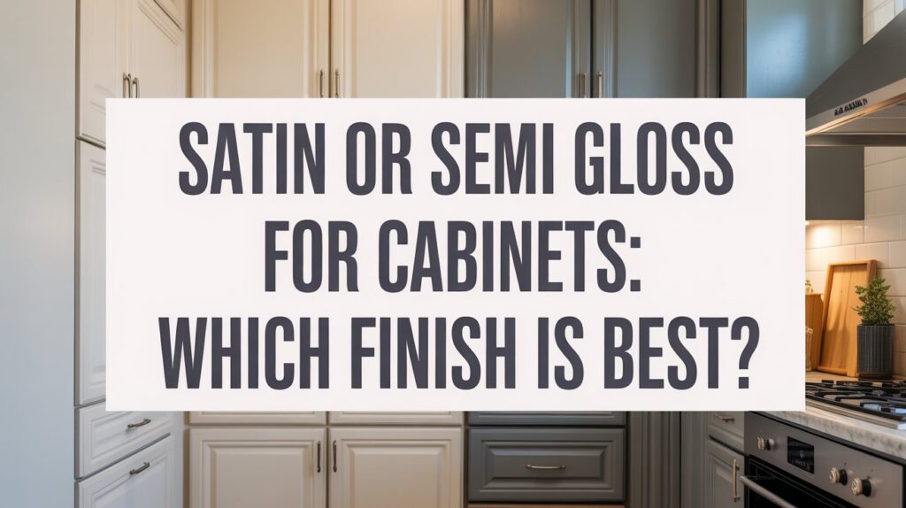 satin or semi gloss for cabinets