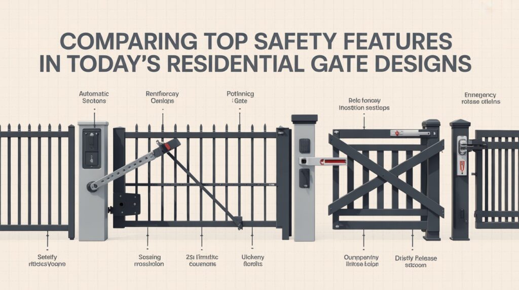 Comparing Top Safety Features in Today’s Residential Gate Designs top safety