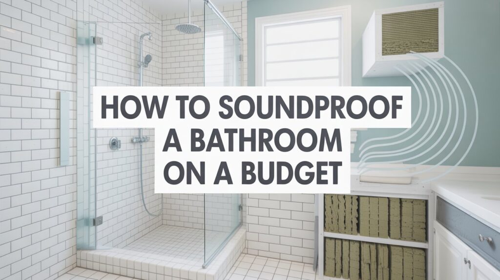 How to Soundproof a Bathroom on a Budget? Soundproof a Bathroom