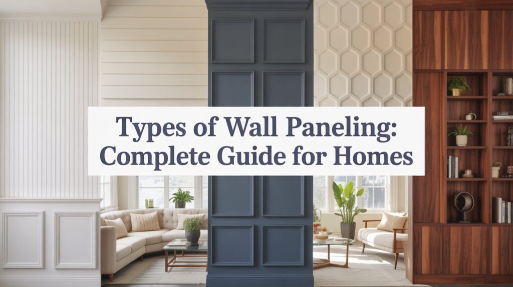 Types of Wall Paneling: Complete Guide for Homes Types of Wall Paneling