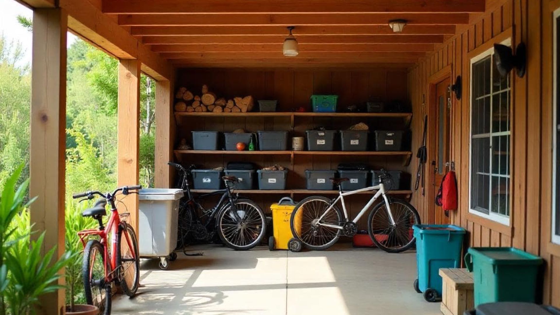 Provides a Space for Storage or Utility Use