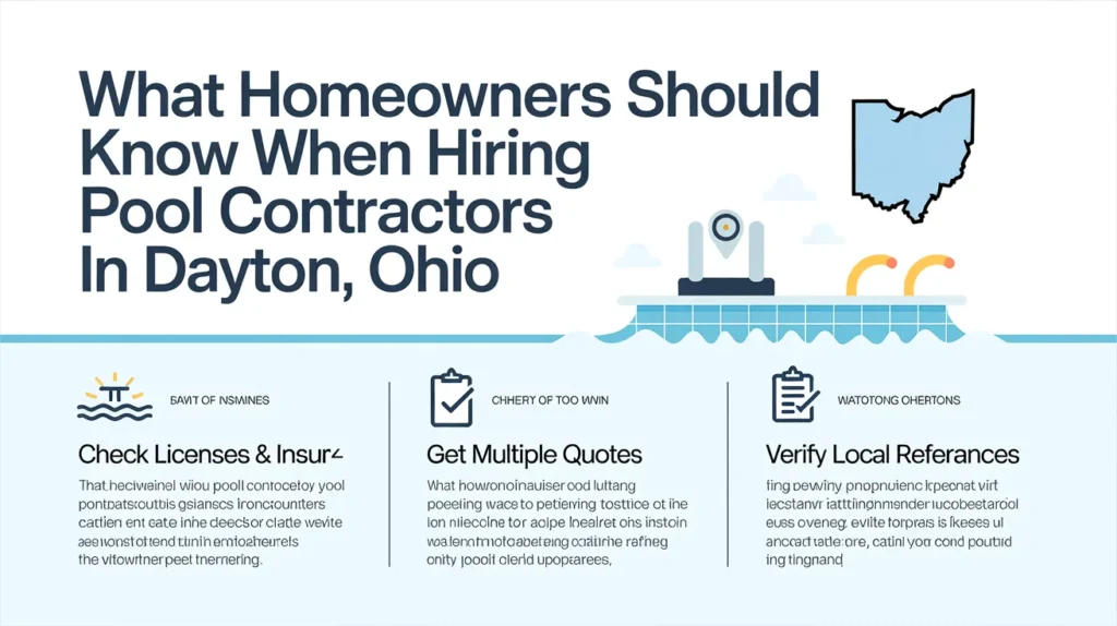 What Homeowners Should Know When Hiring Pool Contractors in Dayton Ohio